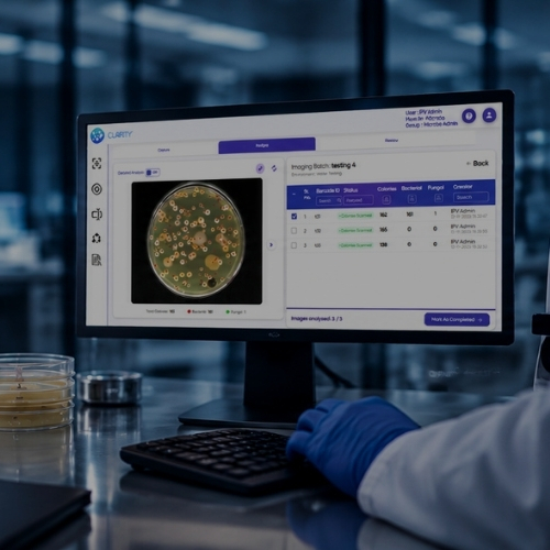 CLAIRITY™ MICROBE – Automated Colony Counting and Microbial Analysis Banner