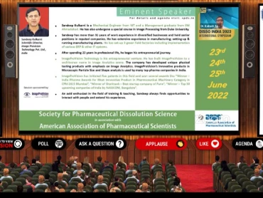 11ᵗʰ Annual International Symposium on Dissolution Science and Applications
