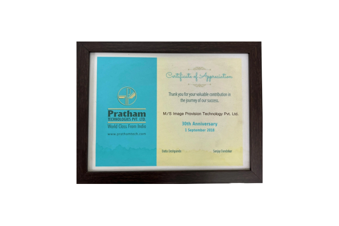 Appreciation for valuable contribution in their journey of success.