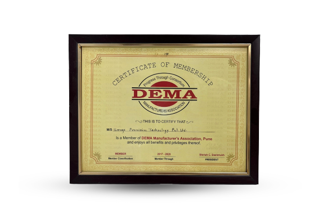Certificate of membership – DEMA