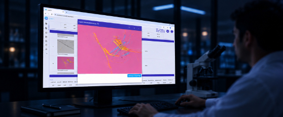 CLAIRITY™ PARTICLE – Asbestos Identification | PLM System for Talc Testing